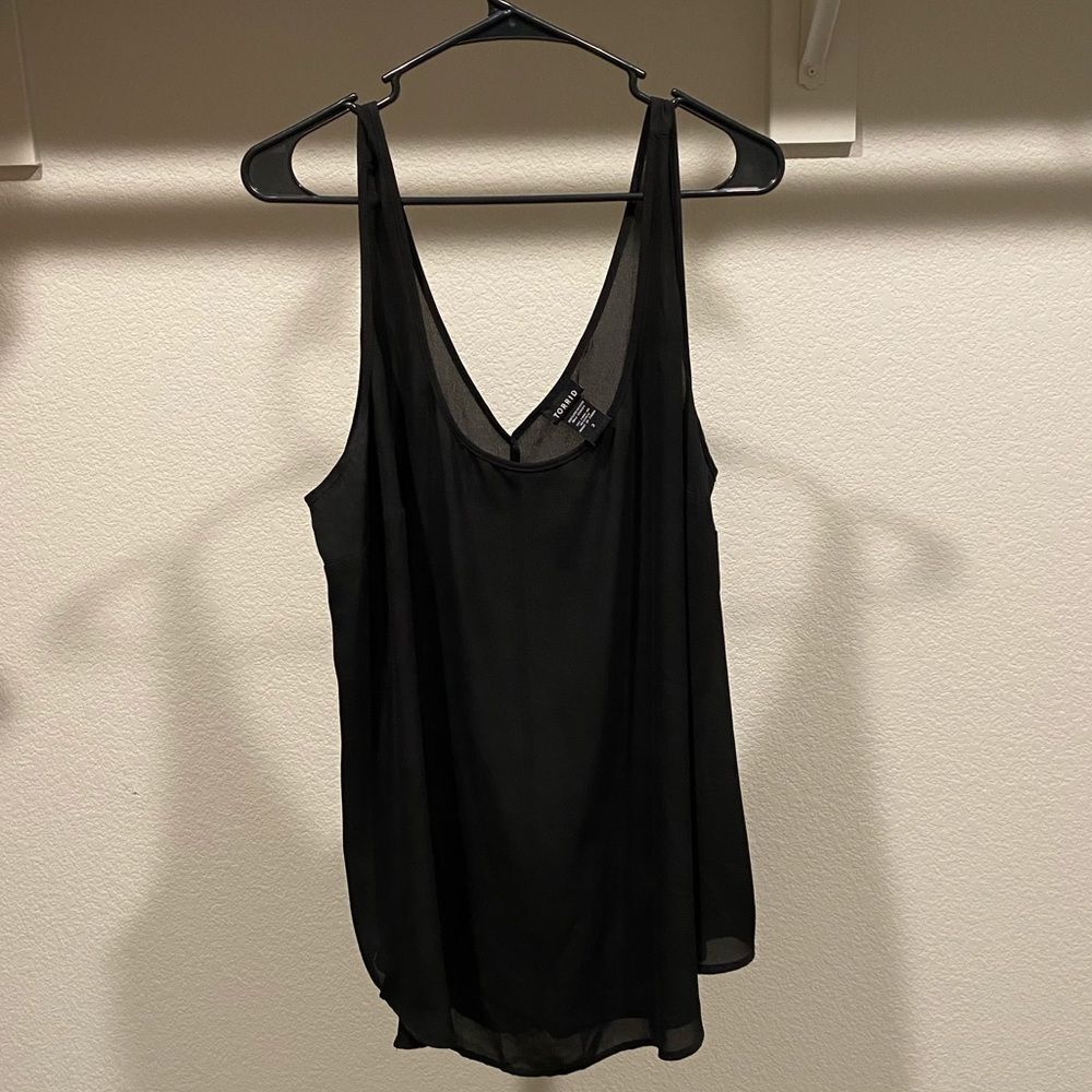 Torrid black chiffon blouse
